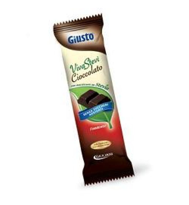 GIUSTO SENZA ZUCCHERO CIOCCOLATO CON STEVIA  FONDENTE 35 G
