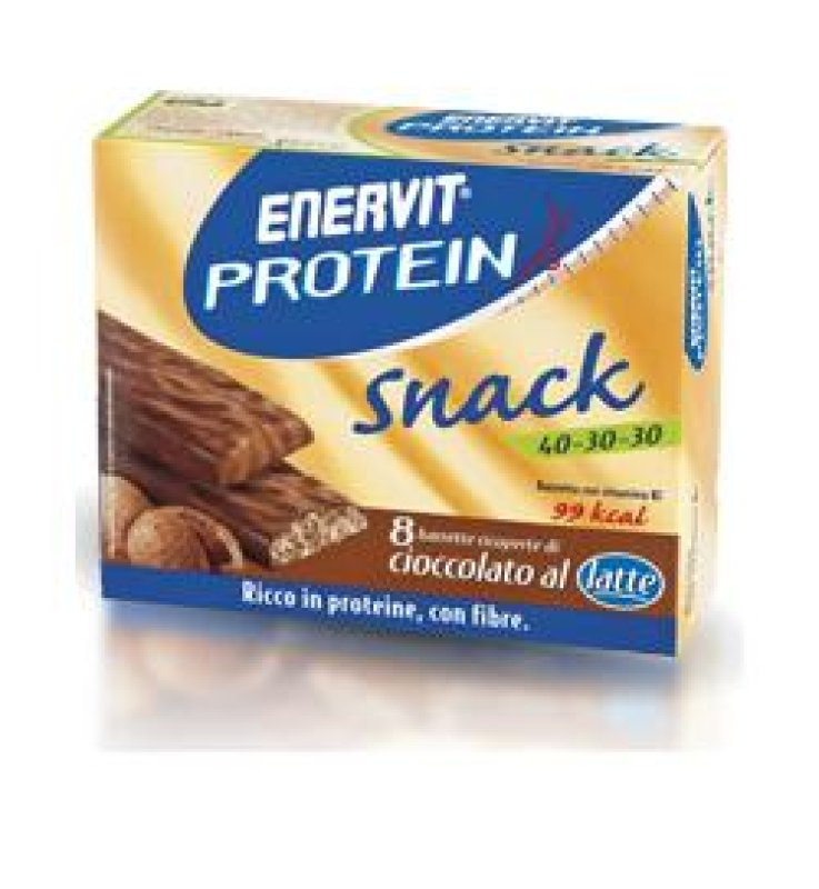 ENERVIT PROTEIN SNACK 8 BARRETTE AL CIOCCOLATO AL LATTE ENERVIT PROTEIN SNACK 8 BARRETTE AL CIOCCOLATO AL LATTE