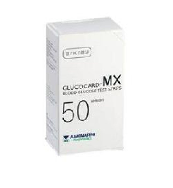STRISCE MISURAZIONE GLICEMIA GLUCOCARD MX 50 PEZZI STRISCE MISURAZIONE GLICEMIA GLUCOCARD MX 50 PEZZI