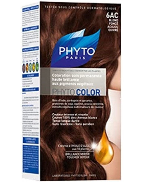 PHYTO PHYTOCOLOR 6AC BIONDO SCURO MOGANO RAMATO