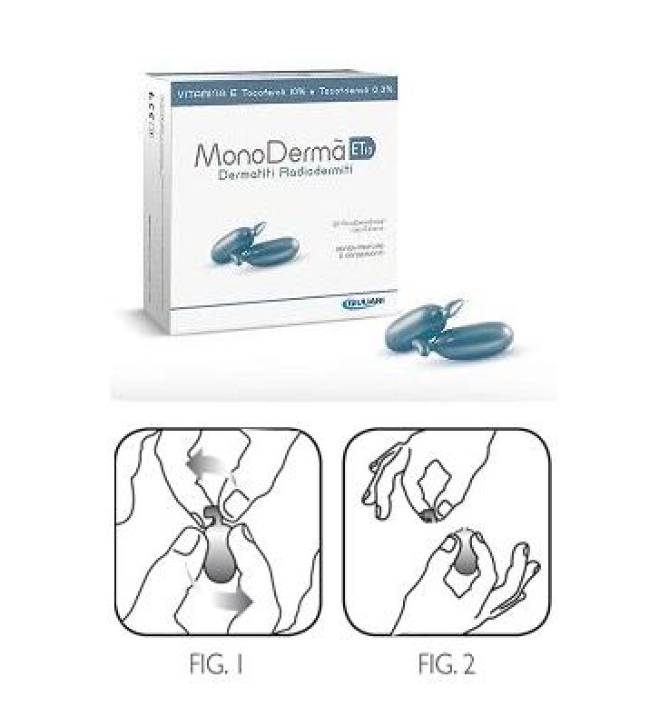 MONODERMA' ET10 VITAMINA E 10% TOCOTRIENOLI 0,3% 20 CAPSULEMONODOSE USO ESTERNO 0,9 ML