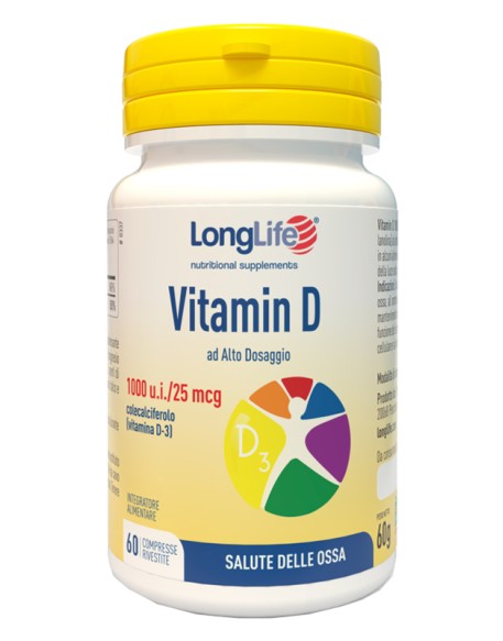 LONGLIFE VITAMINA D3 1000UI 60 COMPRESSE