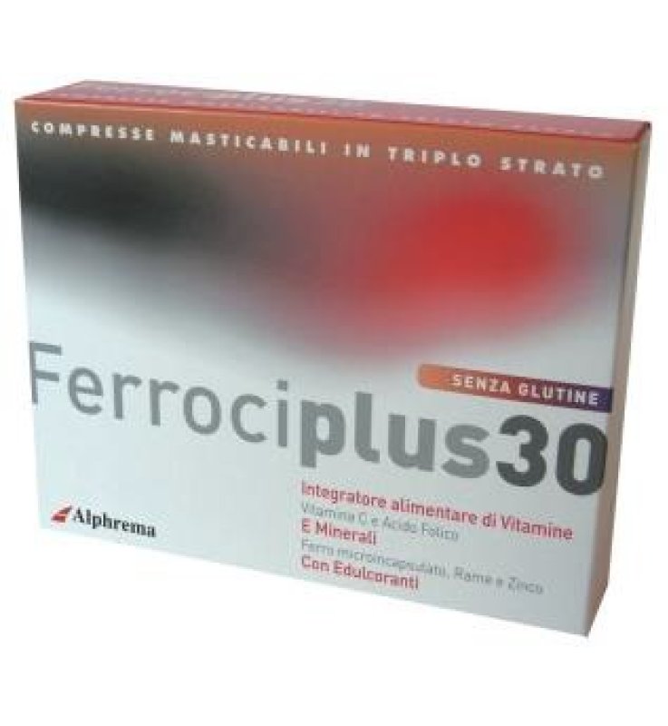 FERROCIPLUS 30 24 COMPRESSE MASTICABILI FERROCIPLUS 30 24 COMPRESSE MASTICABILI