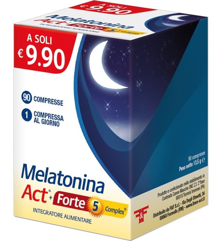MELATONINA ACT 1MG + MELATONINA ACT FORTE 5MG COMPLEX 90 COMPRESSE