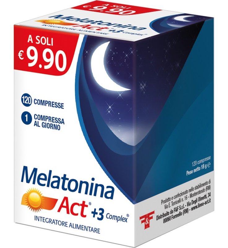 MELATONINA ACT 1MG +3 COMPLEX 120 COMPRESSE 18 G
