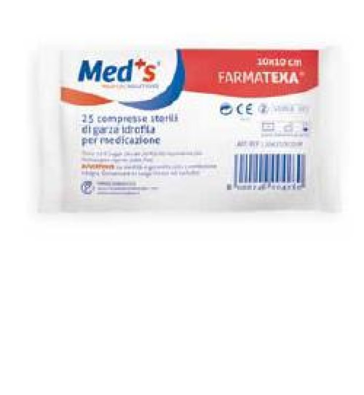 MEDS GARZA 12/8 10X10CM 25PZ MEDS GARZA 12/8 10X10CM 25PZ