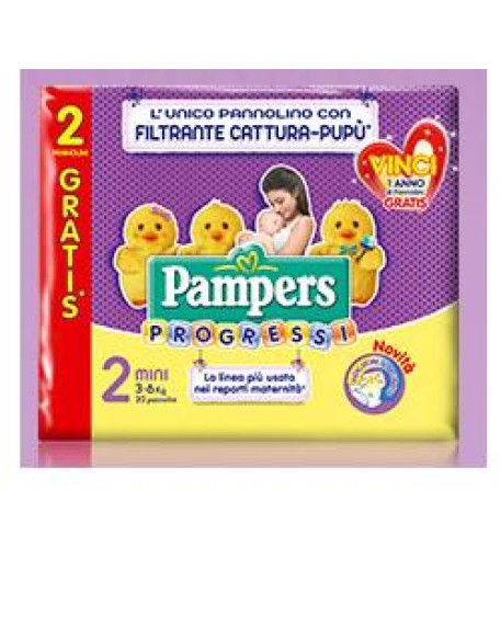 PAMPERS PROGRESSI MINI 28 BUSTE + 2 PEZZI OFFERTA SPECIALE