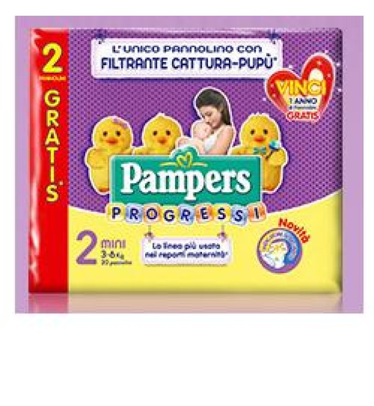 PAMPERS PROGRESSI MINI 28 BUSTE + 2 PEZZI OFFERTA SPECIALE