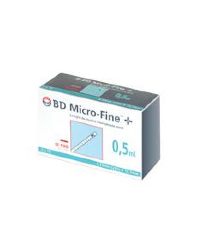 SIRINGA INSULINA BECTON DICKINSON 0,5 ML 100 UI AGO GAUGE 2930 PEZZI