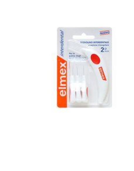 ELMEX INTERDENTAL SCOVOLINO INTERDENTALE 2 MM 6 TESTINE + MANICO