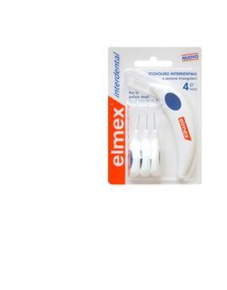 ELMEX INTERDENTAL SCOVOLINO INTERDENTALE 4 MM 6 TESTINE + MANICO