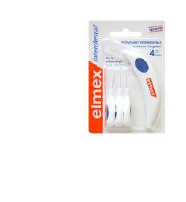 ELMEX INTERDENTAL SCOVOLINO INTERDENTALE 4 MM 6 TESTINE + MANICO ELMEX INTERDENTAL SCOVOLINO INTERDENTALE 4 MM 6 TESTINE + MANICO
