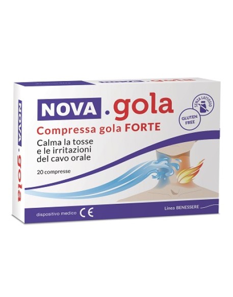 NOVA GOLA COMPRESSA GOLA FORTE 20 COMPRESSE