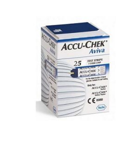 STRISCE MISURAZIONE GLICEMIA ACCU-CHEK AVIVA BRK RETAIL 25 PEZZI