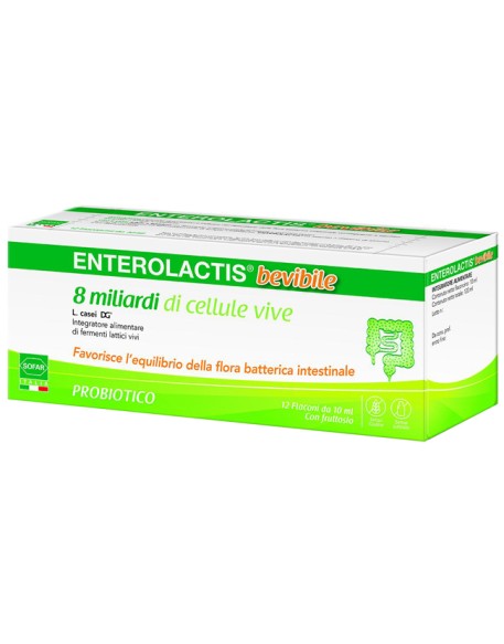 ENTEROLACTIS 12 FLACONCINI 10 ML