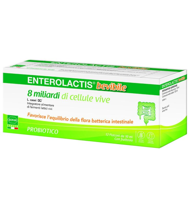 ENTEROLACTIS 12 FLACONCINI 10 ML ENTEROLACTIS 12 FLACONCINI 10 ML