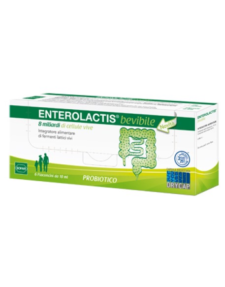 ENTEROLACTIS 6 FLACONCINI 10 ML