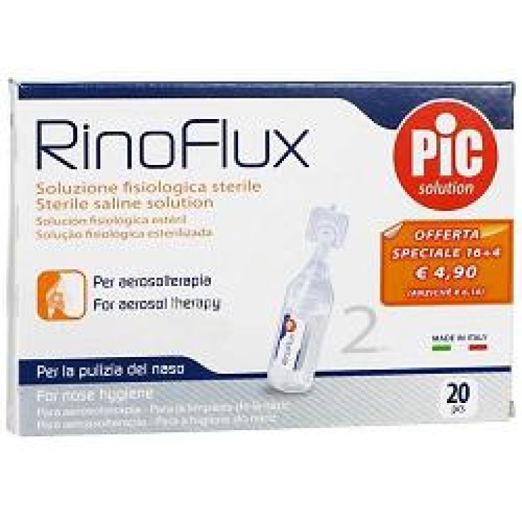 RINOFLUX SOLUZIONE FISIOLOGICA 20 FIALE 2 ML RINOFLUX SOLUZIONE FISIOLOGICA 20 FIALE 2 ML