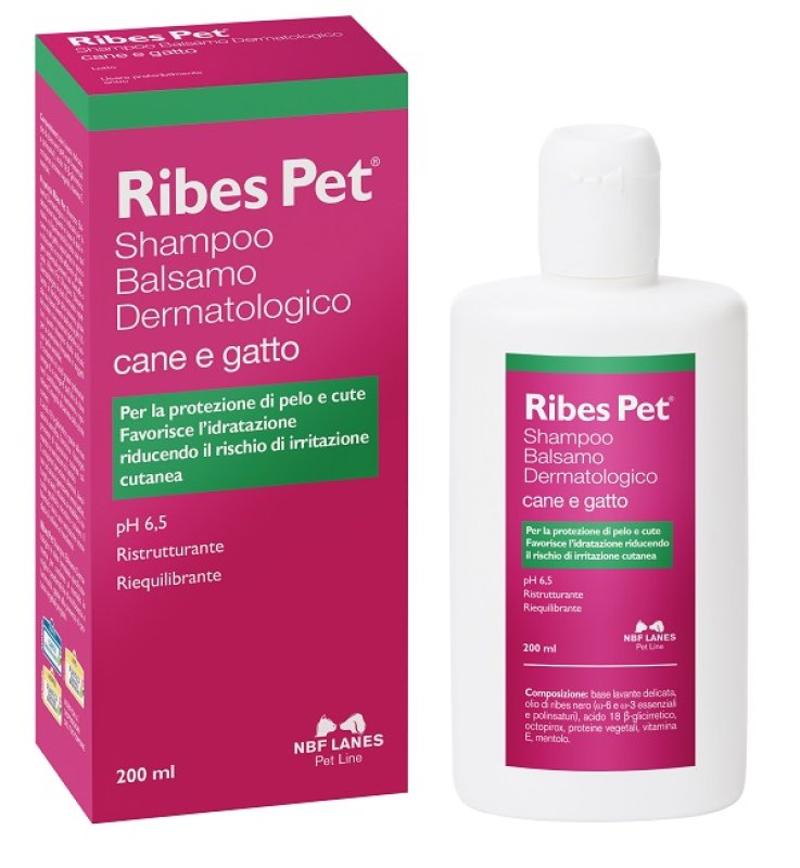 RIBES PET SHAMPOO BALSAMO FLACONE 200 ML RIBES PET SHAMPOO BALSAMO FLACONE 200 ML