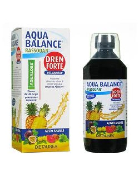 AQUA BALANCE RASSODAN DREN FORTE GUSTO ANANAS 500 ML DIETALINEA + AQUALOSS 2,8 G