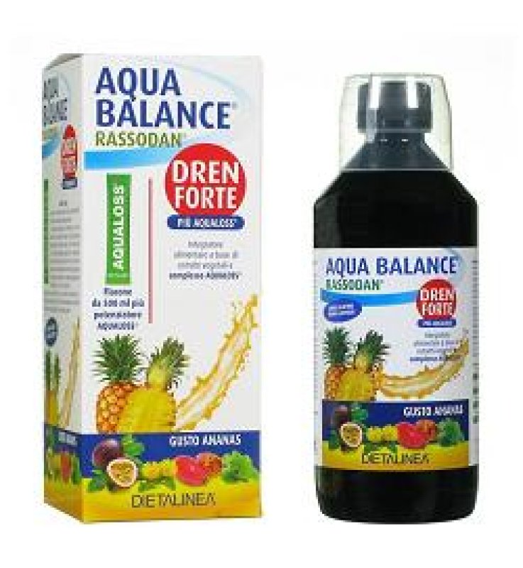 AQUA BALANCE RASSODAN DREN FORTE GUSTO ANANAS 500 ML DIETALINEA + AQUALOSS 2,8 G AQUA BALANCE RASSODAN DREN FORTE GUSTO ANANAS 500 ML DIETALINEA + AQUALOSS 2,8 G