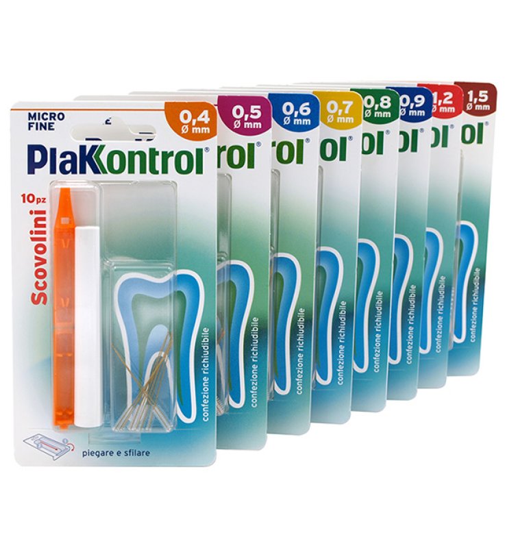 PLAKKONTROL MINIGRIP SCOVOLINO 0,4 MM 10 PEZZI PLAKKONTROL MINIGRIP SCOVOLINO 0,4 MM 10 PEZZI