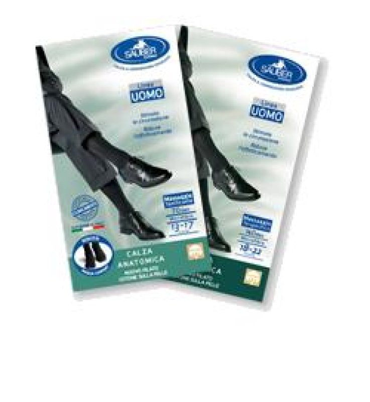 CALZA UOMO COTONE 140 DENARI GRANDE BLU