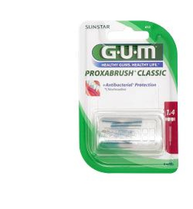 GUM PROXABRUSH CLASSIC 612 SCOVOLINO INTERDENTALE 8 PEZZI GUM PROXABRUSH CLASSIC 612 SCOVOLINO INTERDENTALE 8 PEZZI