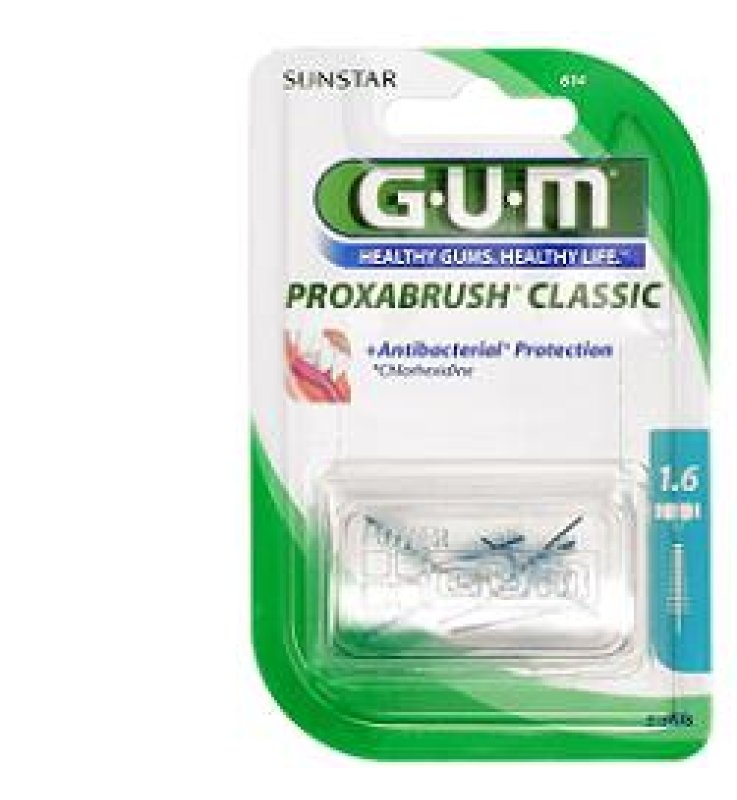 GUM PROXABRUSH CLASSIC 614 SCOVOLINO INTERDENTALE 8 PEZZI GUM PROXABRUSH CLASSIC 614 SCOVOLINO INTERDENTALE 8 PEZZI