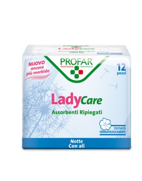 LADYCARE ASSORBENTI NOTTE ALI 12 PEZZI PROFAR