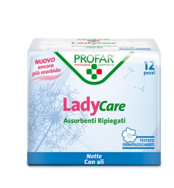 LADYCARE ASSORBENTI NOTTE ALI 12 PEZZI PROFAR