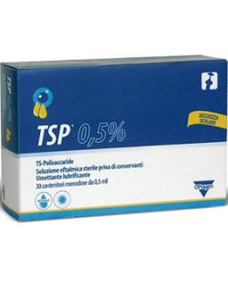 TSP 0,5% SOLUZIONE OFTALMICA UMETTANTE LUBRIFICANTE 30 FLACONCINI MONODOSE 0,5 ML