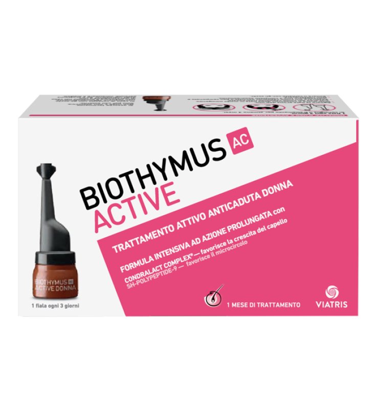 BIOTHYMUS AC ACTIVE - TRATTAMENTO ATTIVO ANTICADUTA DONNA 10 FIALE PER UN MESE DI TRATTAMENTO
