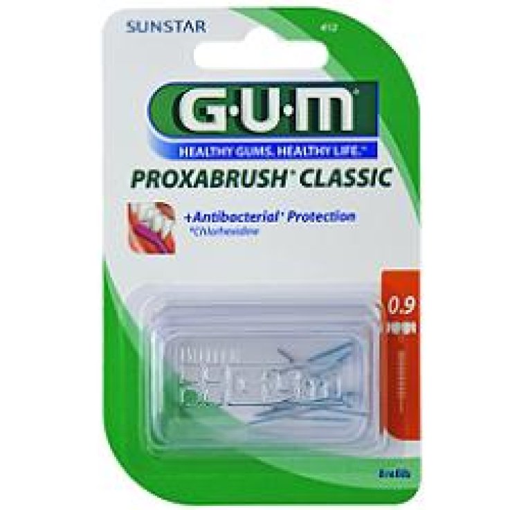 GUM PROXABRUSH CLASSIC 412 SCOVOLINO INTERDENTALE 8 PEZZI GUM PROXABRUSH CLASSIC 412 SCOVOLINO INTERDENTALE 8 PEZZI