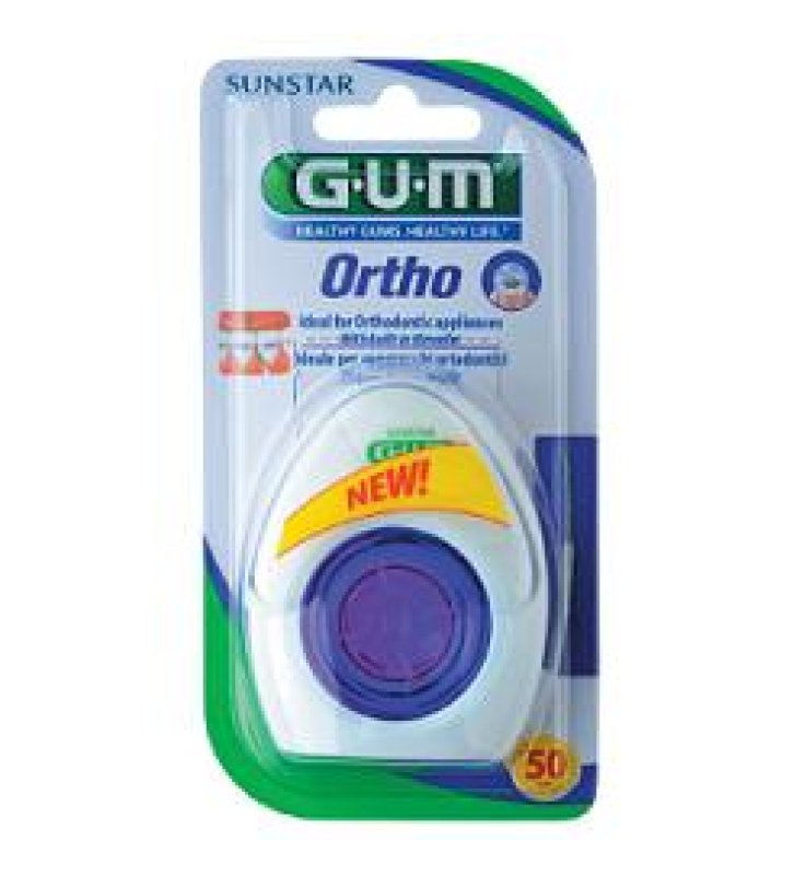 GUM ORTHO FLOSS FILO SPUGNOSO 50 PEZZI