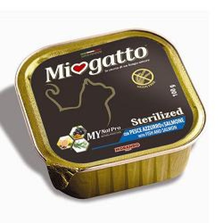 MIOGATTO STERIL PESCE AZZURRO/SALMONE GRAIN FREE 100 G MIOGATTO STERIL PESCE AZZURRO/SALMONE GRAIN FREE 100 G
