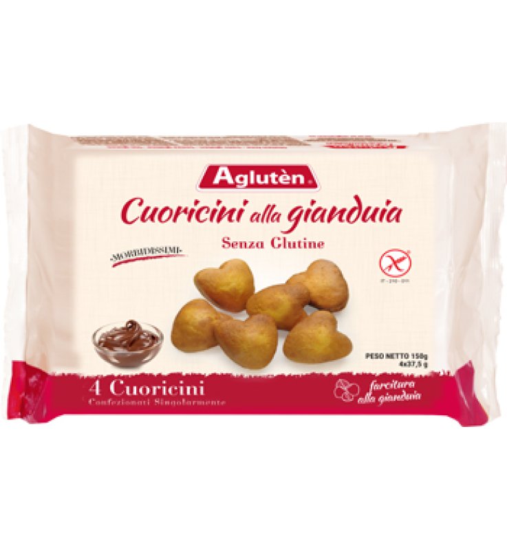 AGLUTEN Cuoricini Gianduja150g