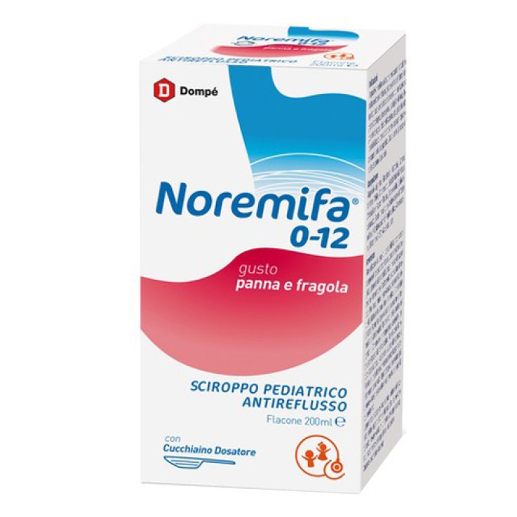 SCIROPPO PEDIATRICO ANTIREFLUSSO NOREMIFA 0-12 FLACONE 200 ML GUSTO PANNA E FRAGOLA SCIROPPO PEDIATRICO ANTIREFLUSSO NOREMIFA 0-12 FLACONE 200 ML GUSTO PANNA E FRAGOLA