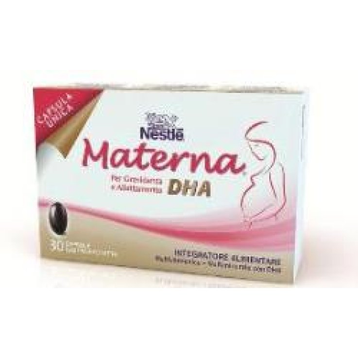 NESTLE' MATERNA DHA 30X33 GRAMMI CAPSULA UNICA NESTLE' MATERNA DHA 30X33 GRAMMI CAPSULA UNICA