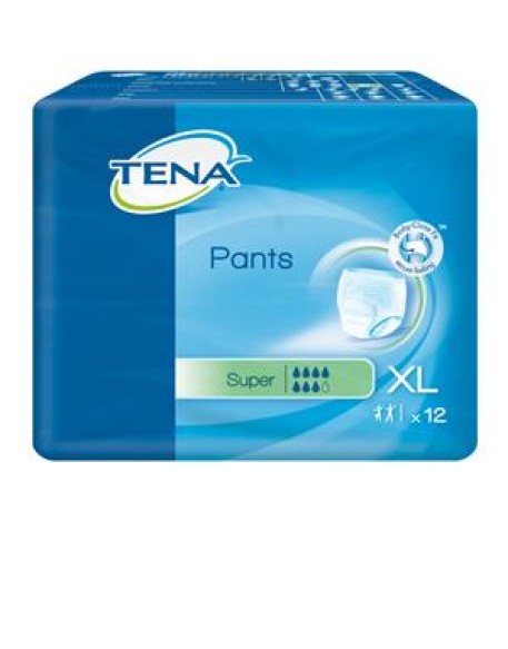 PANNOLONE PULL-UP TENA PANTS SUPER TAGLIA EXTRA LARGE 12 PEZZI