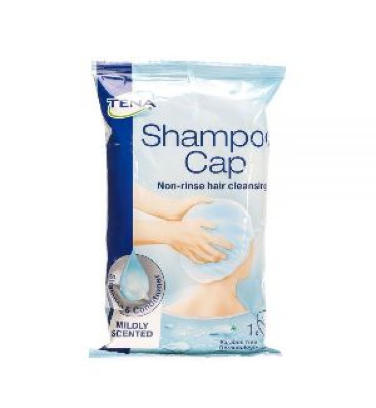 CUFFIA SHAMPOO PREUMIDIFICATA TENA SHAMPOO CAP CUFFIA 1 PEZZO