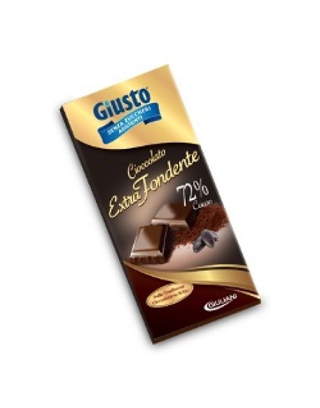 GIUSTO SENZA ZUCCHERO TAVOLETA EXTRA FONDENTE 100 G