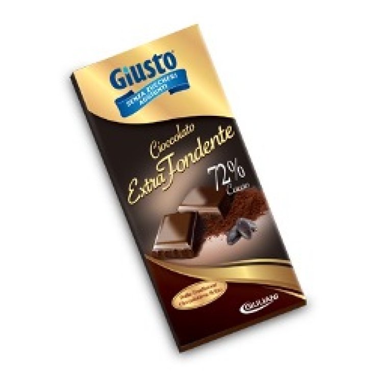 GIUSTO SENZA ZUCCHERO TAVOLETA EXTRA FONDENTE 100 G GIUSTO SENZA ZUCCHERO TAVOLETA EXTRA FONDENTE 100 G