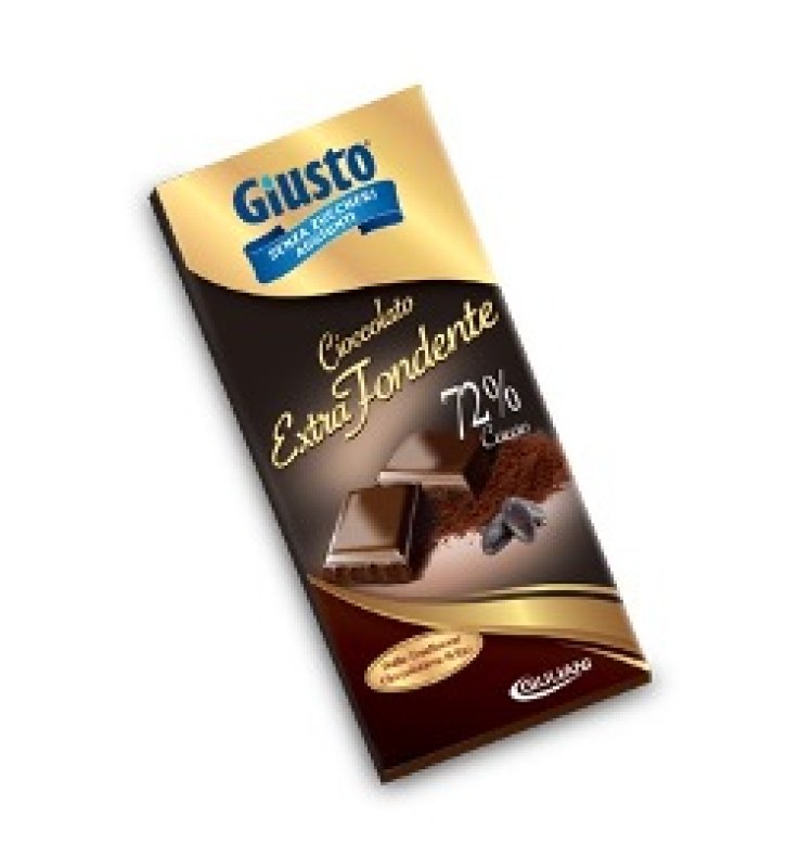 GIUSTO SENZA ZUCCHERO TAVOLETA EXTRA FONDENTE 100 G