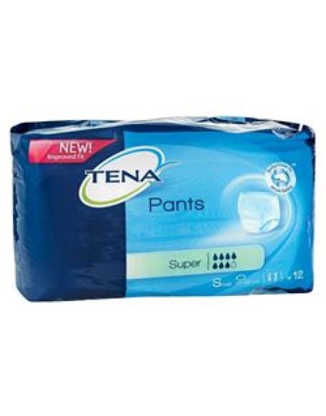 PANNOLONE A MUTANDINA TENA PANTS SUPER TAGLIA SMALL 12 PEZZI