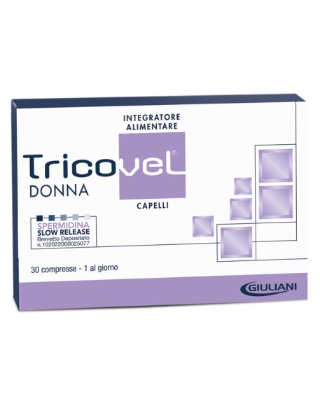 TRICOVEL DONNA INTEGRATORE ALIMENTARE CON NUTRIENTI SPECIFICI PER CAPELLI 30 COMPRESSE