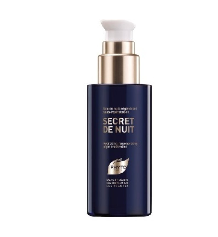 PHYTO SECRET DE NUIT TRATTAMENTO NOTTE RIGENERANTE ALTA IDRATAZIONE TUTTI I TIPI DI CAPELLI FLACONE DOSATORE IN VETRO 75ML