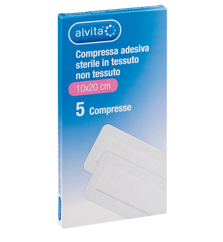 ALVITA GARZA ADES STER 10X20CM ALVITA GARZA ADES STER 10X20CM