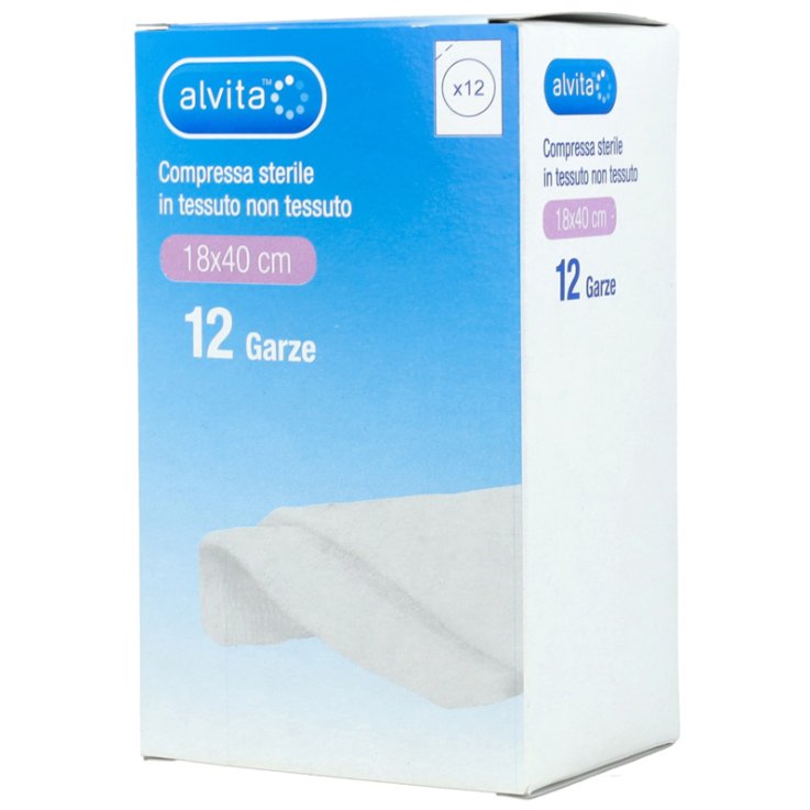 ALVITA GARZA STER 18X40CM 12PZ ALVITA GARZA STER 18X40CM 12PZ