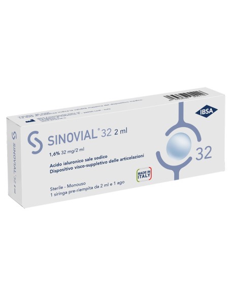 SIRINGA INTRA-ARTICOLARE SINOVIAL FORTE ACIDO IALURONICO 1,6% 2 ML